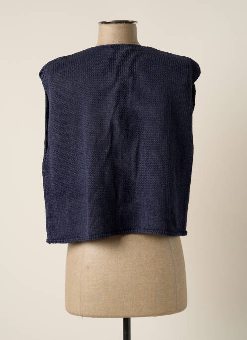 Gilet sans manche bleu POLES femme