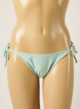 Bas de maillot de bain tissage satiné bikini vert BARTS femme