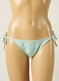 Bas de maillot de bain tissage satiné bikini vert BARTS femme
