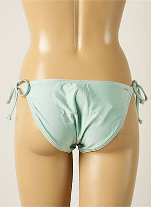 Bas de maillot de bain tissage satiné bikini vert BARTS femme