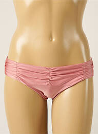 Bas de maillot de bain tissage satiné culotte rose BARTS femme