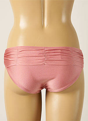 Bas de maillot de bain tissage satiné culotte rose BARTS femme