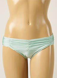 Bas de maillot de bain tissage satiné culotte vert BARTS femme