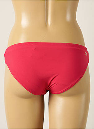 Bas de maillot de bain effet matière satinée culotte rose BARTS femme