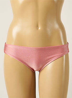 Bas de maillot de bain tissage satiné culotte rose BARTS femme