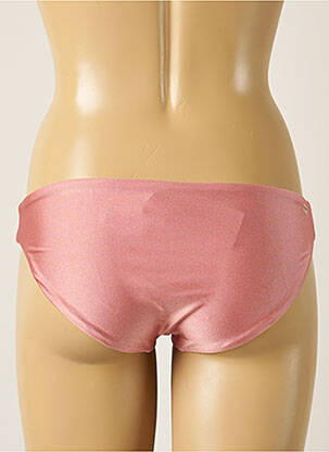 Bas de maillot de bain tissage satiné culotte rose BARTS femme