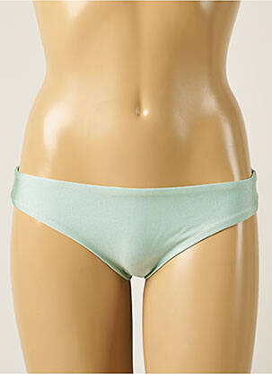 Bas de maillot de bain tissage satiné culotte vert BARTS femme