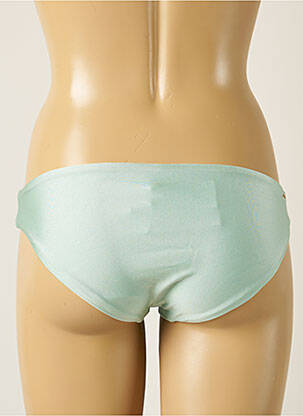 Bas de maillot de bain tissage satiné culotte vert BARTS femme