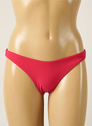 Bas de maillot de bain effet matière satinée culotte rose BARTS femme