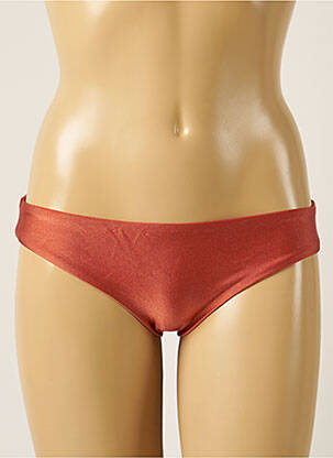 Bas de maillot de bain tissage satiné bikini orange BARTS femme