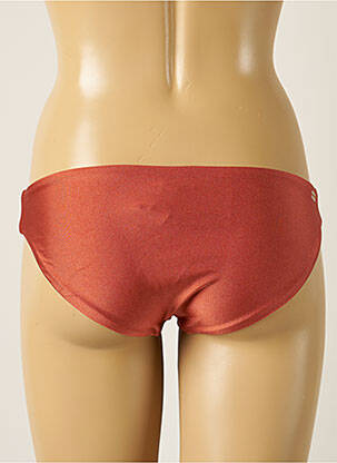 Bas de maillot de bain tissage satiné bikini orange BARTS femme