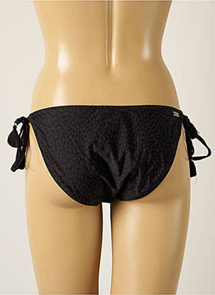 Bas de maillot de bain effet matière satinée bikini noir BARTS femme