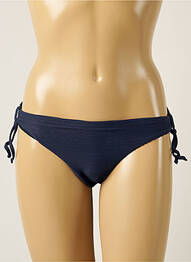 Bas de maillot de bain effet matière satinée bikini bleu BARTS femme