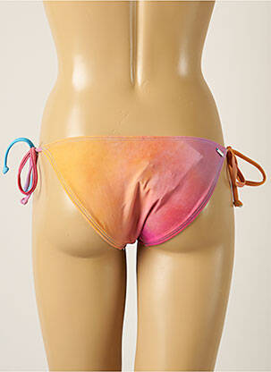 Bas de maillot de bain effet matière satinée bikini rose BARTS femme