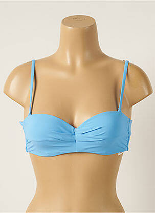 Haut de maillot de bain stretch haut soutien-gorge balconnet bleu BARTS femme