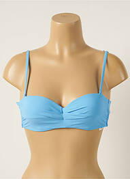 Haut de maillot de bain stretch haut soutien-gorge balconnet bleu BARTS femme
