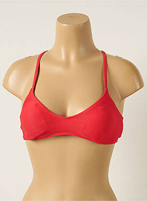 Haut de maillot de bain stretch haut soutien-gorge avec mousse de rembourrage amovible rouge BARTS femme