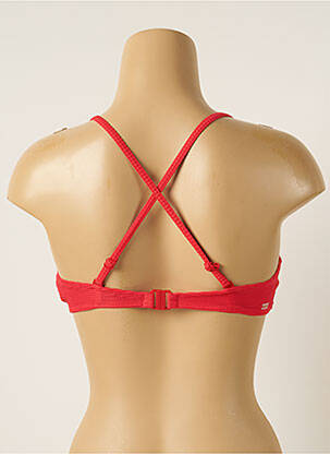Haut de maillot de bain stretch haut soutien-gorge avec mousse de rembourrage amovible rouge BARTS femme