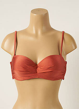 Haut de maillot de bain stretch haut soutien-gorge balconnet orange BARTS femme