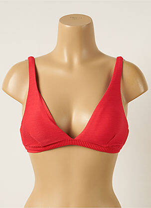 Haut de maillot de bain stretch haut triangles rouge BARTS femme