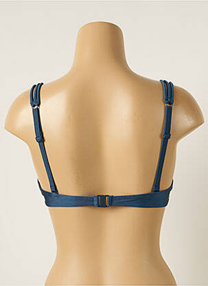 Haut de maillot de bain stretch haut soutien-gorge moulé bleu BARTS femme