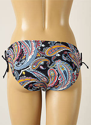 Bas de maillot de bain effet matière satinée culotte noir BELCOR femme