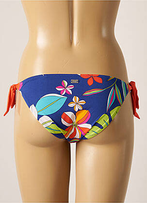 Bas de maillot de bain imprimé tie and dye bikini bleu CHERRY BEACH femme
