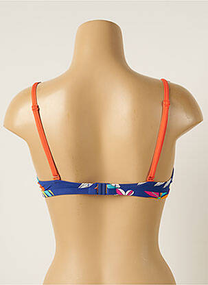 Haut de maillot de bain stretch haut soutien-gorge balconnet bleu CHERRY BEACH femme