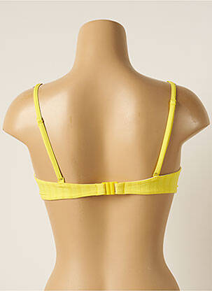 Haut de maillot de bain stretch haut bandeau jaune CHERRY BEACH femme