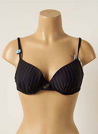 Haut de maillot de bain stretch haut soutien-gorge moulé noir CHERRY BEACH femme