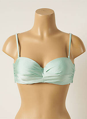 Haut de maillot de bain stretch haut soutien-gorge balconnet vert BARTS femme