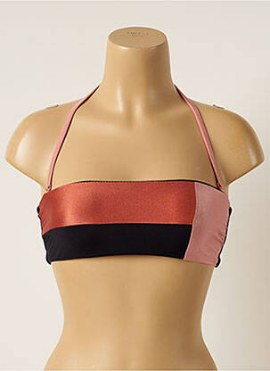Haut de maillot de bain stretch haut bandeau rose BARTS femme