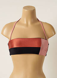 Haut de maillot de bain stretch haut bandeau rose BARTS femme