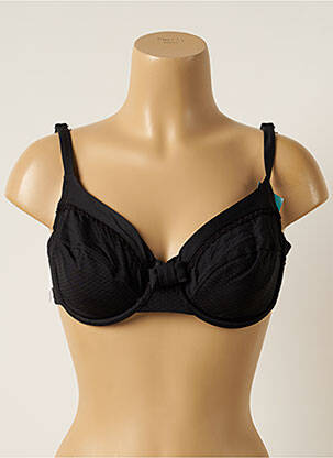 Haut de maillot de bain stretch haut soutien-gorge emboitant noir BESTFORM femme