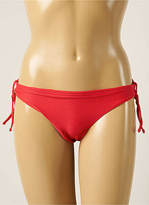 Bas de maillot de bain tissage texturé bikini rouge BARTS femme