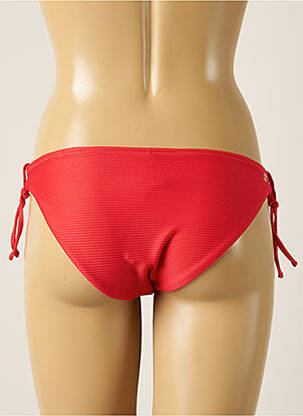 Bas de maillot de bain tissage texturé bikini rouge BARTS femme