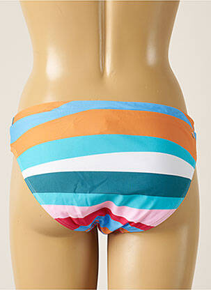 Bas de maillot de bain effet matière satinée culotte bleu BARTS femme