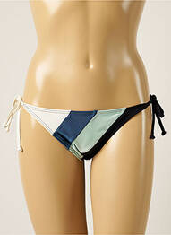 Bas de maillot de bain imprimé rayures bikini bleu BARTS femme