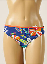 Bas de maillot de bain imprimé fleurs culotte bleu CHERRY BEACH femme
