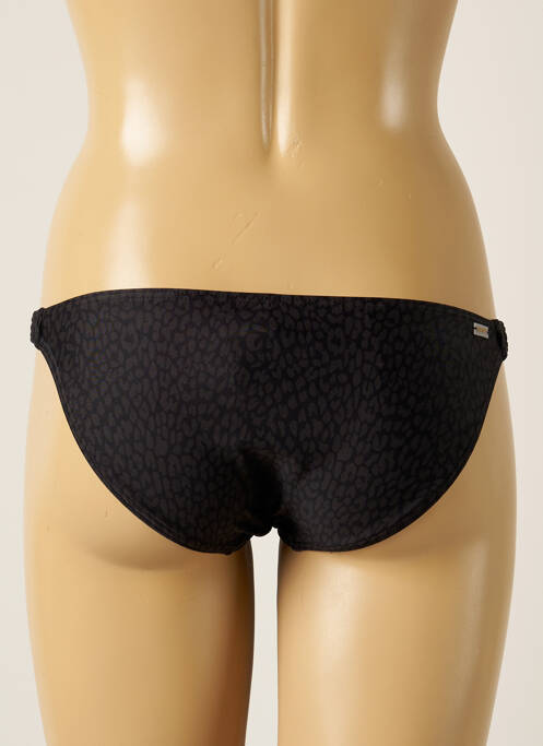 Bas de maillot de bain effet matière satinée bikini noir BARTS femme