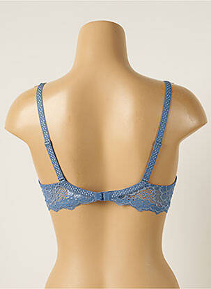 Soutien-gorge effet matière satinée haut soutien-gorge moulé bleu SIMONE PERELE femme
