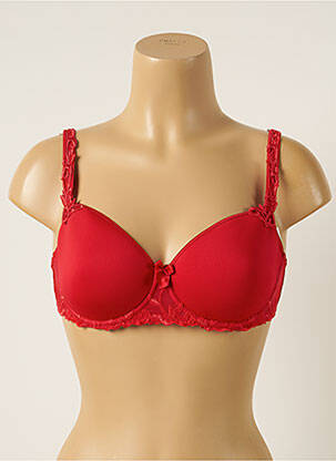 Soutien-gorge broderie haut soutien-gorge moulé rouge SIMONE PERELE femme