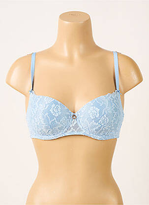 Soutien-gorge broderie haut soutien-gorge moulé bleu AUBADE femme