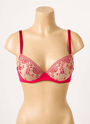 Soutien-gorge effet matière satinée haut soutien-gorge push-up rose AUBADE femme