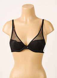 Soutien-gorge effet matière satinée haut soutien-gorge moulé noir AUBADE femme