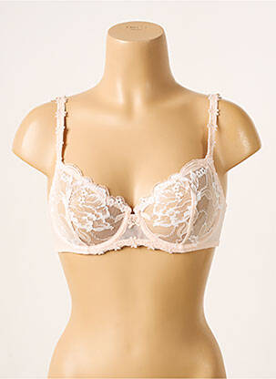 Soutien-gorge effet matière satinée haut soutien-gorge emboitant rose SIMONE PERELE femme