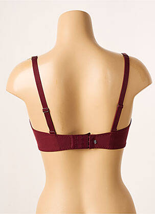 Soutien-gorge effet matière satinée haut soutien-gorge emboitant rouge SIMONE PERELE femme