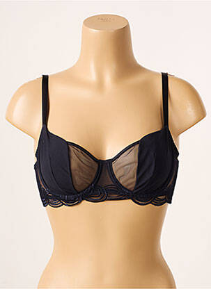 Soutien-gorge effet matière satinée haut soutien-gorge emboitant bleu SIMONE PERELE femme