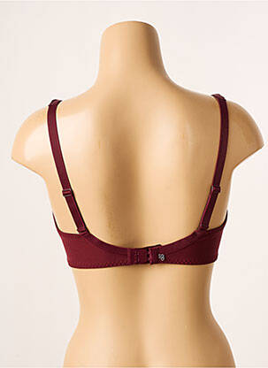 Soutien-gorge effet matière satinée haut soutien-gorge emboitant rouge SIMONE PERELE femme