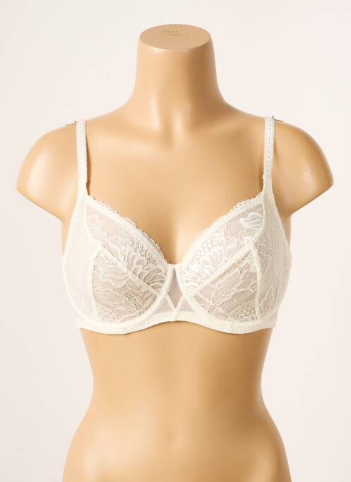 Soutien-gorge effet matière satinée haut soutien-gorge emboitant beige SIMONE PERELE femme